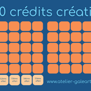 Carte de 50 crédits créatifs